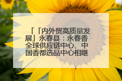 「内外贸高质量发展」永春县：永春香全球供应链中心、中国香都选品中心相继运营——一根香“点燃”百亿产业
