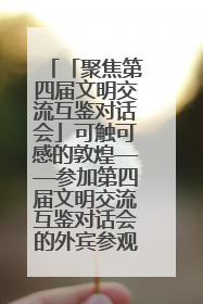 「聚焦第四届文明交流互鉴对话会」可触可感的敦煌——参加第四届文明交流互鉴对话会的外宾参观上元市集