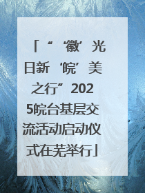 “‘徽’光日新‘皖’美之行”2025皖台基层交流活动启动仪式在芜举行