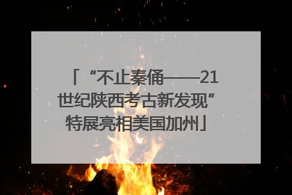 “不止秦俑——21世纪陕西考古新发现”特展亮相美国加州