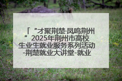 “才聚荆楚·凤鸣荆州”2025年荆州市高校生业生就业服务系列活动-荆楚就业大讲堂-就业嘉年华活动举行