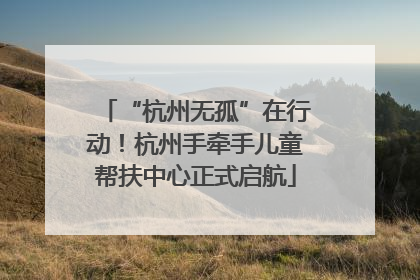 “杭州无孤”在行动！杭州手牵手儿童帮扶中心正式启航