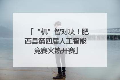 “机”智对决！肥西县第四届人工智能竞赛火热开赛