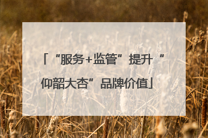“服务+监管”提升“仰韶大杏”品牌价值