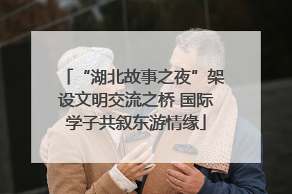 “湖北故事之夜”架设文明交流之桥 国际学子共叙东游情缘