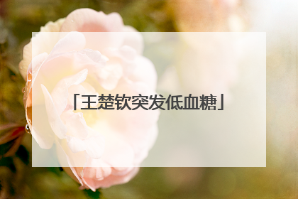王楚钦突发低血糖