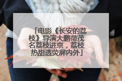 电影《长安的荔枝》导演大鹏带茂名荔枝进京，荔枝热甜透荧屏内外