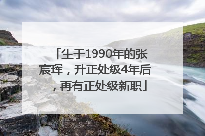 生于1990年的张宸珲，升正处级4年后，再有正处级新职