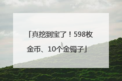 真挖到宝了！598枚金币、10个金镯子