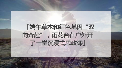 端午草木和红色基因“双向奔赴”，雨花台在户外开了一堂沉浸式思政课