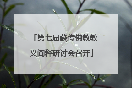 第七届藏传佛教教义阐释研讨会召开