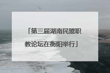 第三届湖南民盟职教论坛在衡阳举行