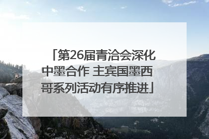 第26届青洽会深化中墨合作 主宾国墨西哥系列活动有序推进
