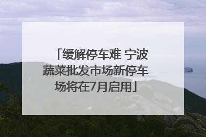 缓解停车难 宁波蔬菜批发市场新停车场将在7月启用
