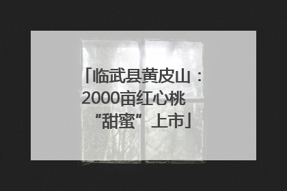 临武县黄皮山：2000亩红心桃“甜蜜”上市