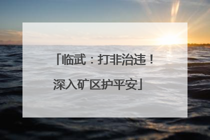 临武：打非治违！深入矿区护平安
