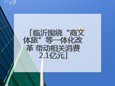 临沂围绕“商文体旅”等一体化改革 带动相关消费2.1亿元