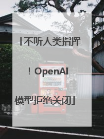 不听人类指挥！OpenAI模型拒绝关闭