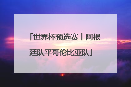 世界杯预选赛丨阿根廷队平哥伦比亚队