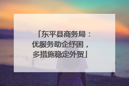 东平县商务局：优服务助企纾困，多措施稳定外贸