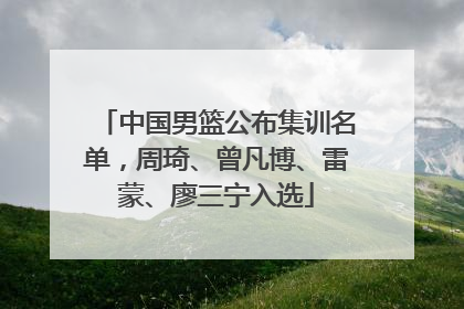 中国男篮公布集训名单，周琦、曾凡博、雷蒙、廖三宁入选