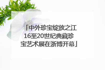 中外珍宝绽放之江 16至20世纪典藏珍宝艺术展在浙博开幕