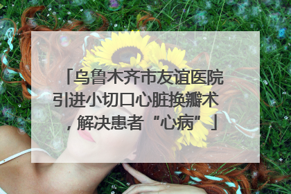乌鲁木齐市友谊医院引进小切口心脏换瓣术，解决患者“心病”