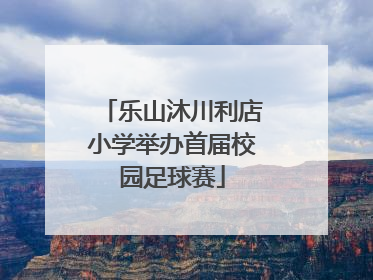 乐山沐川利店小学举办首届校园足球赛