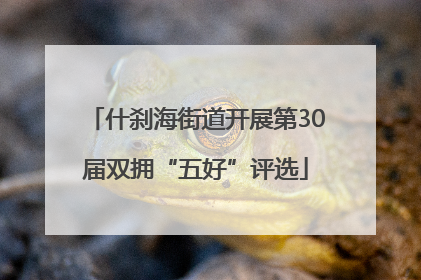 什刹海街道开展第30届双拥“五好”评选