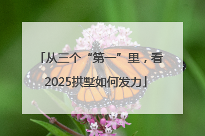 从三个“第一”里，看2025拱墅如何发力