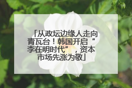 从政坛边缘人走向青瓦台！韩国开启“李在明时代”，资本市场先涨为敬