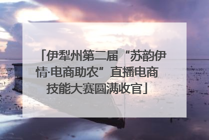 伊犁州第二届“苏韵伊情·电商助农”直播电商技能大赛圆满收官