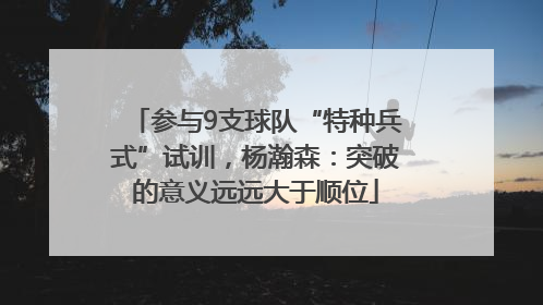 参与9支球队“特种兵式”试训，杨瀚森：突破的意义远远大于顺位