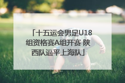 十五运会男足U18组资格赛A组开赛 陕西队逼平上海队