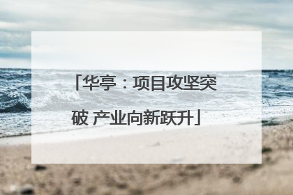 华亭：项目攻坚突破 产业向新跃升