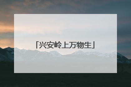 兴安岭上万物生