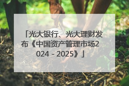 光大银行、光大理财发布《中国资产管理市场2024－2025》