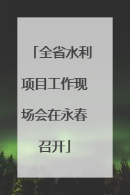 全省水利项目工作现场会在永春召开