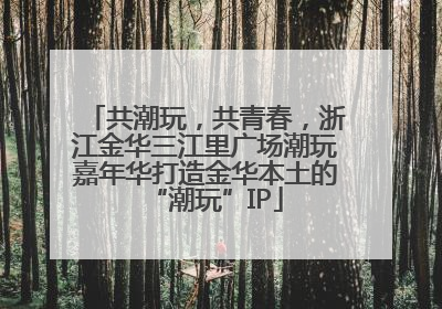 共潮玩，共青春，浙江金华三江里广场潮玩嘉年华打造金华本土的“潮玩”IP