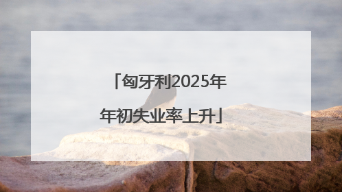 匈牙利2025年年初失业率上升