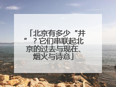 北京有多少“井”？它们串联起北京的过去与现在、烟火与诗意