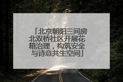 北京朝阳三间房北双桥社区开展花箱治理，构筑安全与诗意共生空间