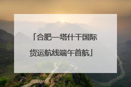 合肥—塔什干国际货运航线端午首航