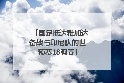 国足抵达雅加达备战与印尼队的世预赛18强赛
