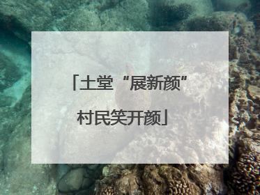 土堂“展新颜” 村民笑开颜