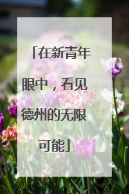 在新青年眼中，看见德州的无限可能