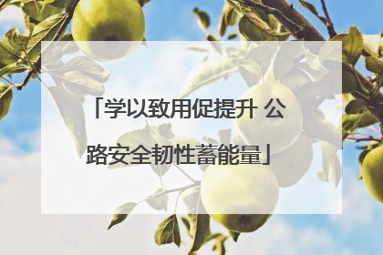 学以致用促提升 公路安全韧性蓄能量