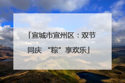 宣城市宣州区：双节同庆 “粽”享欢乐