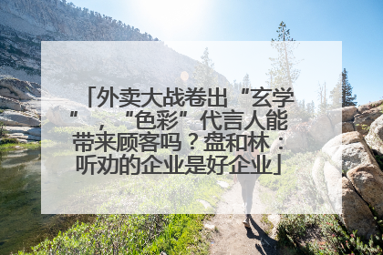 外卖大战卷出“玄学”，“色彩”代言人能带来顾客吗？盘和林：听劝的企业是好企业