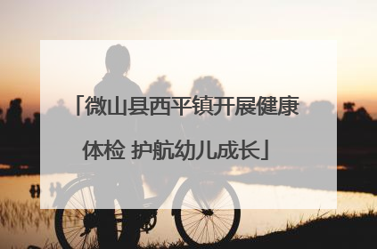 微山县西平镇开展健康体检 护航幼儿成长